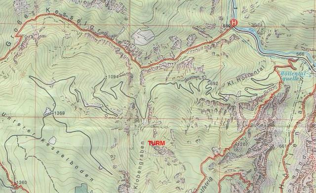 Schneeberg-Rax-Karte BEV