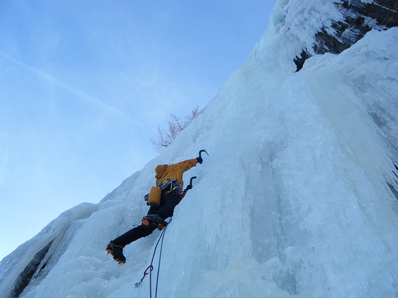 ein spitzen Eisfall, auch wenn ich die letzten zwei Tage schon spürte
