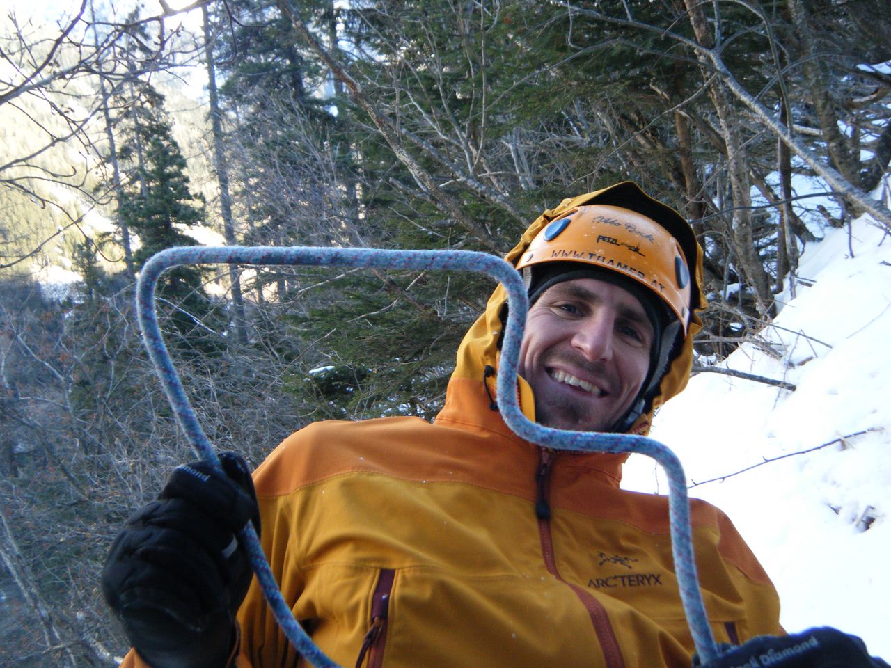 mein altes pelziges Seil - steifgefrohren bei -10°C
