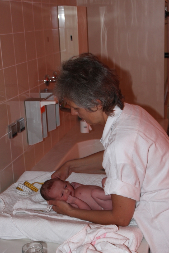 unsere eigene Hebamme Eva Linsbichler - Danke Eva :-)
