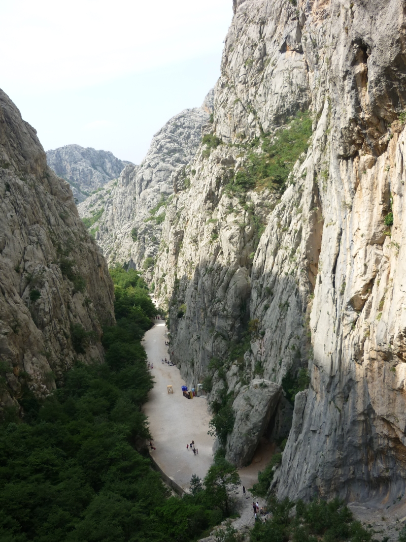 die enge Schlucht vom Paklenica Nationalpark