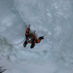 Christian, eine Osttiroler Seilschaft, in seinem Vorstieg