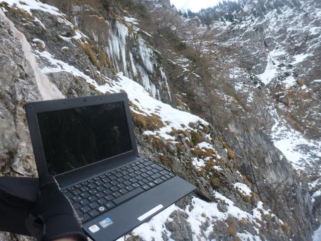 1 wenig Eis am Gaisloch 2012
