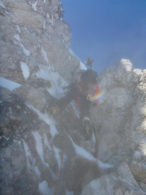 2. Seillänge - heikler Beginn