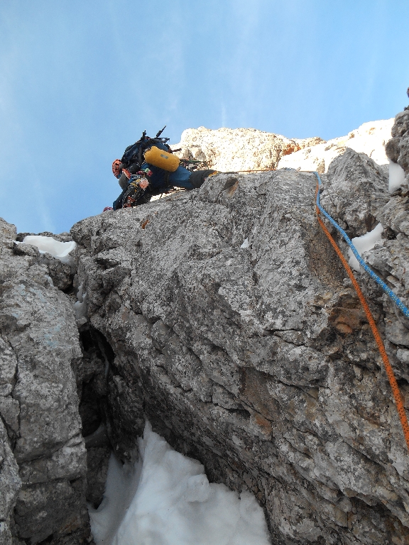 steile und technisch knifflige letzte Länge