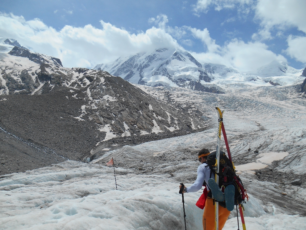 11 Zustieg Monte Rosa Hütte