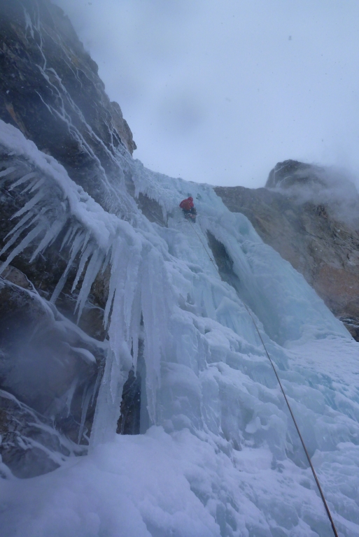 28 Spodnji Ledinski slap WI5 Slowenien