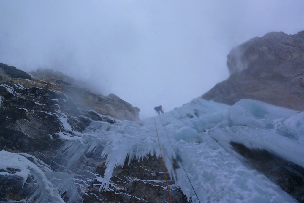 52 Spodnji Ledinski slap WI5 Slowenien