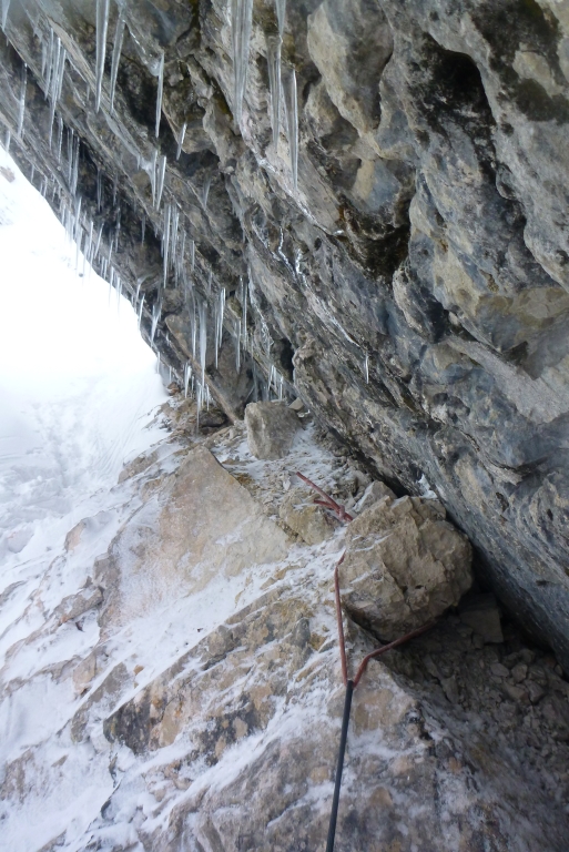 62 Spodnji Ledinski slap WI5 Slowenien